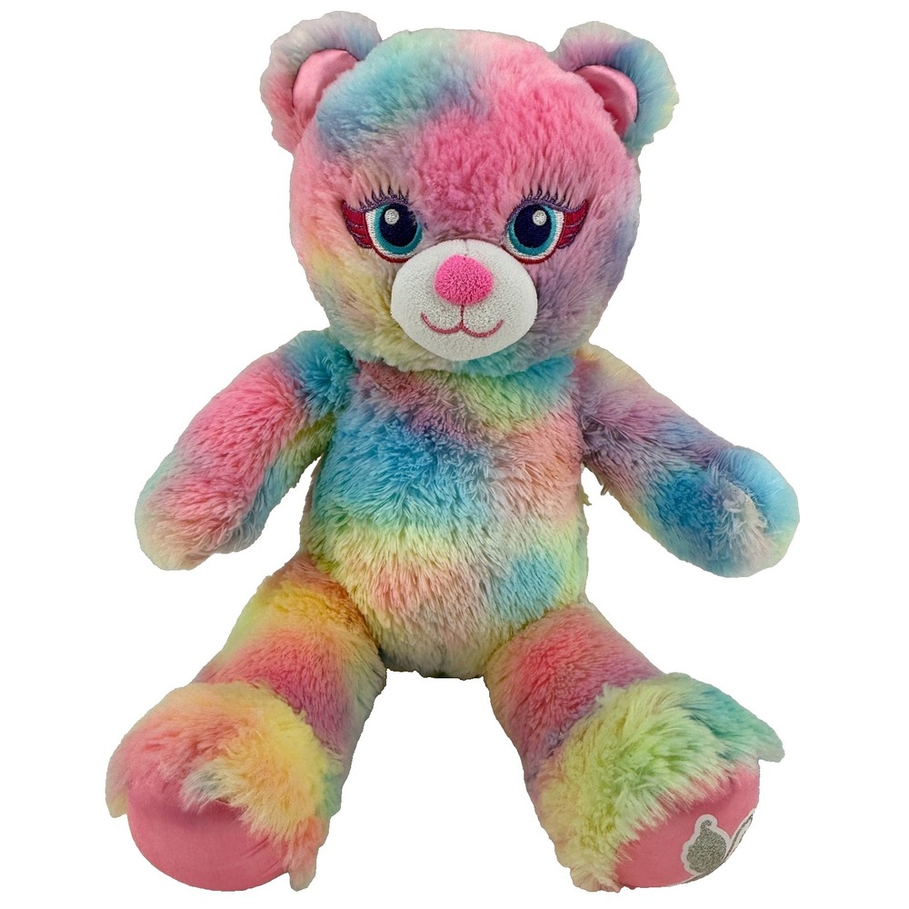 Beary Fairy Build a Bear Rainbow Pastel Plush Butterfly Paw 16" Spring Cute